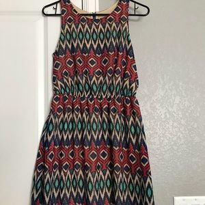 Aztec print dress